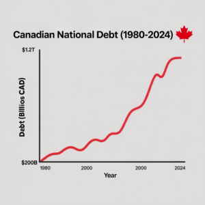 The national debt for Canada